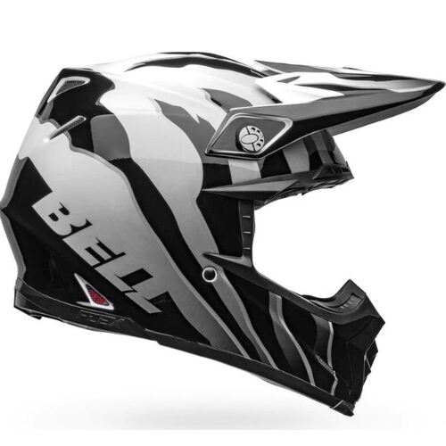 Bell Moto-9S Flex Motorcycle Helmet - Claw Black/White