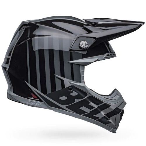 Bell Moto-9S Flex Sprint Helmet - Matte Gloss Black/Grey