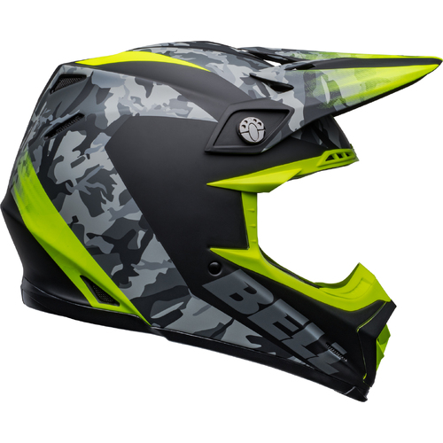 Bell Moto-9 MIPS Venom Helmet - Matte Black Camo/Hi-Viz Yellow