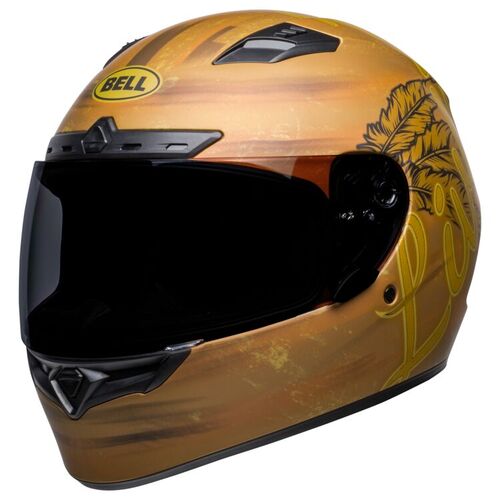 Bell Qualifier DLX MIPS  Hartluck Live Motorcycle Helmet Matt  Gold  (Md)