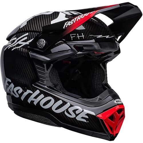 Bell Moto-10 Spherical Fasthouse Privateer Motorcycle Helmet Black/Red (Md)