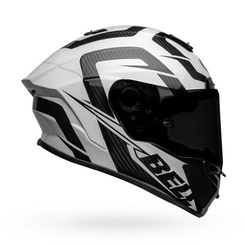 Bell Racestar DLX Labyrinth Motorcycle Helmet White /Black  (Lg)