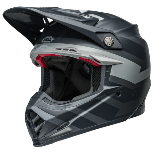 Bell Moto-9S Flex Banshee Street Off Road Motorcycle Helmet Black /Silver (Sm)