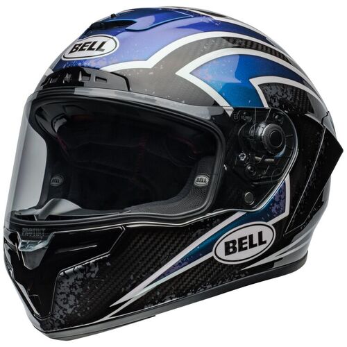Bell Racestar DLX Xenon Motorcycle Helmet Orion/Black  (Md)