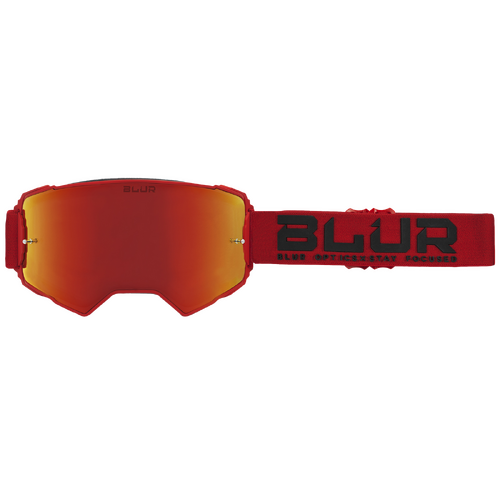 Blur B-60 Motorcycle Goggle Phoenix Matt Red Lens