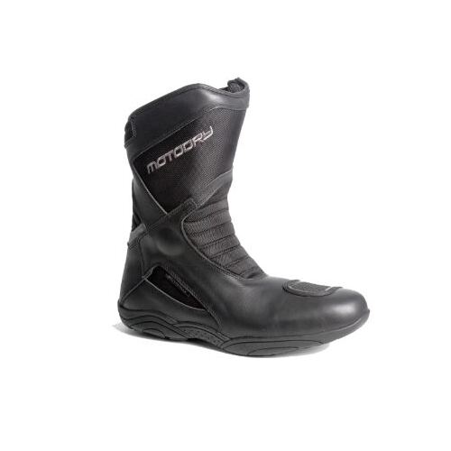 Motodry Men's Tour Motorcycle Leather Boots - Black