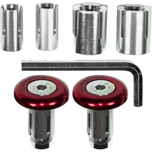 Motorcycle Bar End 30Mm 3 In 1 Eliminator Red