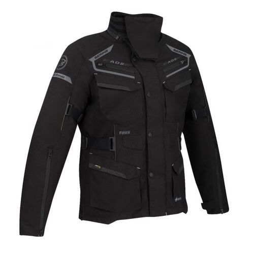 Bering Minsk (Gore-Tex) Motorcycle Jacket -  Black/Silver
