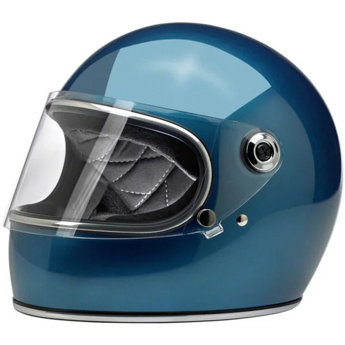 Biltwell Gringo S ECE Motorcycle Helmet - Pacific Blue Small