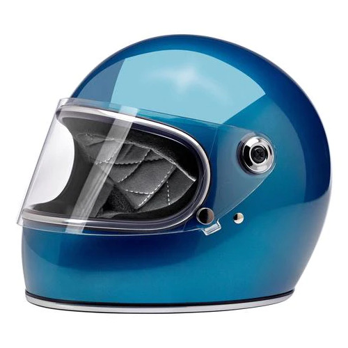 Biltwell Gringo S ECE Motorcycle Helmet - Pacific Blue Small