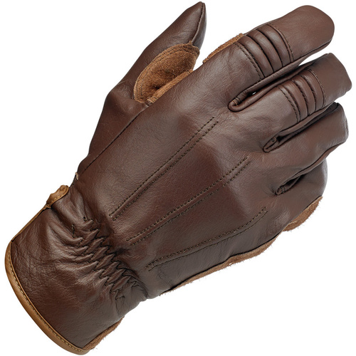 Biltwell Work Motorcycle Gloves - Chocolate Small