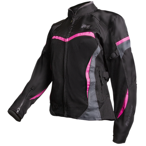  Moto Dry  Clio Winter Ladies Motorcycle Jacket-Black/Magenta Size:24