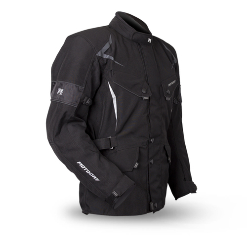 Motodry Men's Thermo Motorcycle Jacket - Black (Stout)