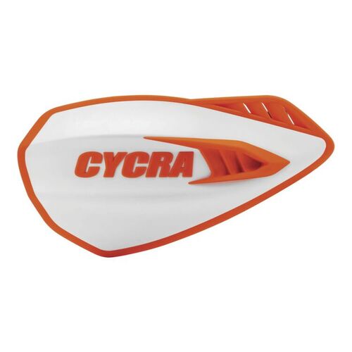 Cycra Cyclone Motorcycle Handguards - White/Orange