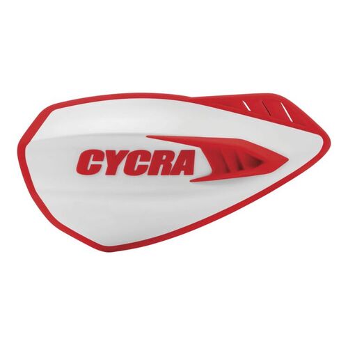Cycra Cyclone Motorcycle Handguards - White/Red