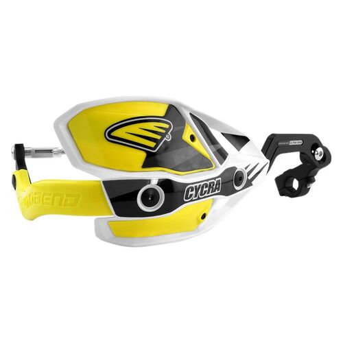 Cycra Ultra Probend CRM Wrap Around Handguard Set 1-1/8 - White/Yellow