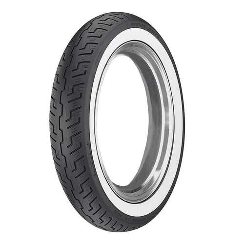 Dunlop OE Touring K177F White Wall Motorcycle Tyre Front -120/90B18 65H   