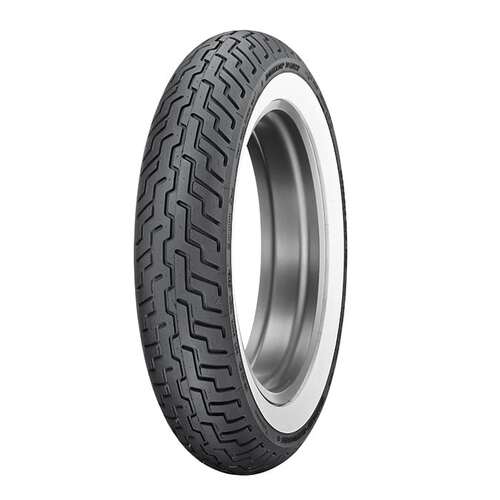 Dunlop D402 Harley-Davidson White Wall Motorcycle Tyre Front - MT90B16 74H