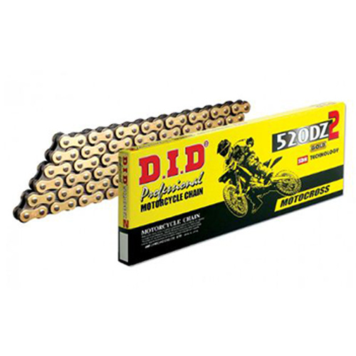DID 520 Dz2 Motorcycle Chain Gold 120L RJ