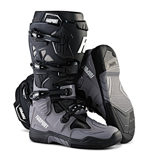 Fusport X-Xtreme Pilot Motocross Boots - Grey/Black