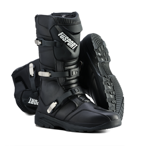 Fusport Simpson Desert Motorcycle Adventure Riders Boots - Black