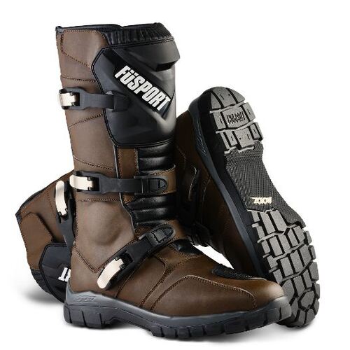 Fusport X Motoz Simpson Motorcycle Boots - Brown