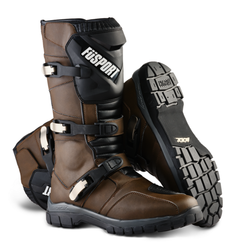 Fusport X-Motoz Simpson Desert Motorcycle Boots - Brown