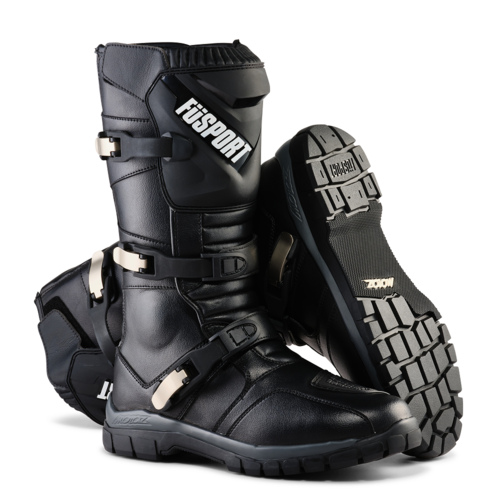 Fusport X-Motoz Simpson Desert Motorcycle Boots - Black