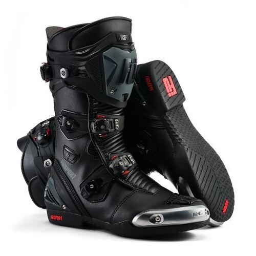 Fusport XR1 Motorcycle Boots - Stealth (All Black)