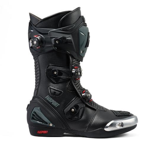 Fusport XR1 Motorcycle Boots - Black/Grey/White