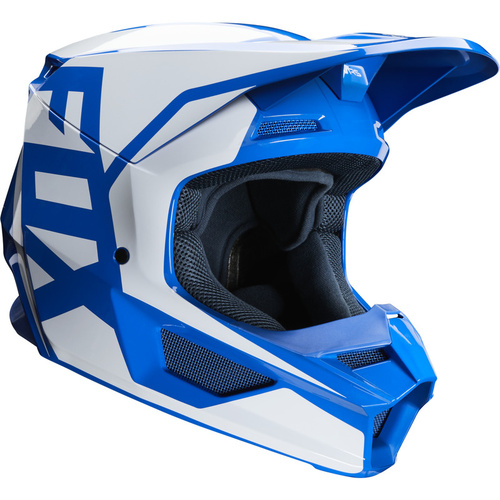 New Fox V1 Prix Motorcycle Helmet Ece Blu