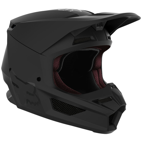 New Fox Youth V1 Motorcycle Helmet Ece Matte Black
