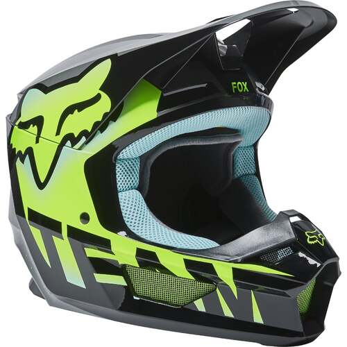 Fox Racing V1 Trice ECE Motorcycle Helmet  - Teal