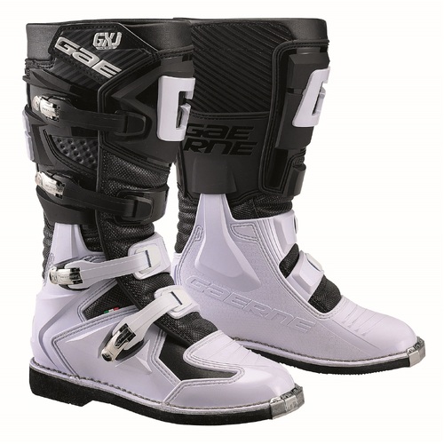 Gaerne GX-J Motorcycle Boots - Black/White