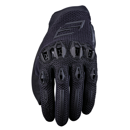 Five Stunt Evo Airflow Motorcycle Gloves - Full Black 7/XS