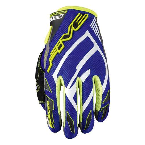 Five Men's MXF Prorider S MX Motorcycle Gloves 3X-Large/13 - Blue/Yellow