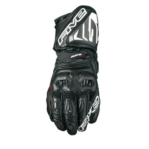Five RFX-1 Motorcycle Leather Gloves X-Small/7 - Black