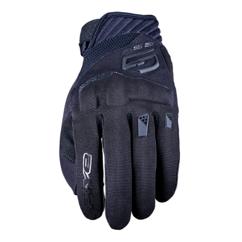 Five RS-3 Evo Motorcycle Leather Gloves - Black