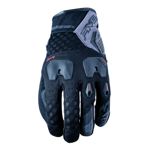 Five TFX-3 Airflow Motorcycle Leather Gloves - Black/Grey