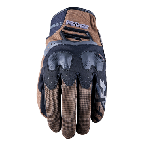 Five TFX-4 Waterproof Motorcycle Leather Gloves - Brown