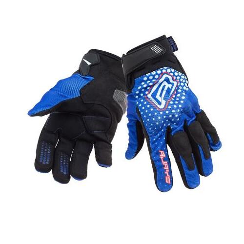 Rjays Dune Motorcycle Glove  Blue /White /Red (Md)