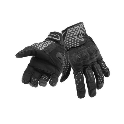Rjays Air-Tech Motorcycle Glove  Black/Grey (Sm)