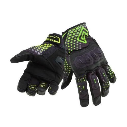 Rjays Air-Tech Motorcycle Glove  Black/Yellow (Lg)