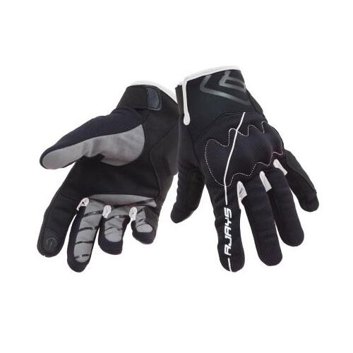 Rjays Twist Motorcycle Glove  Black/White  (Sm)