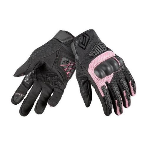 Rjays Ladies Swift Motorcycle Gloves - Black/Pink