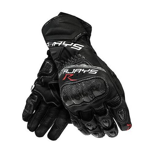 Rjays Long Cobra 2 Carbon Ladies Leather Gloves - Black Large