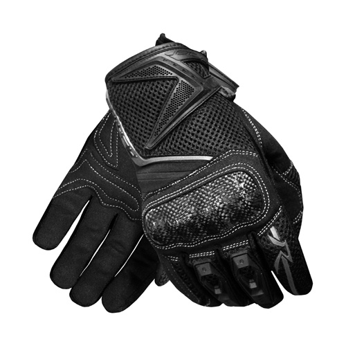 New Rjays Jet Stream III Mens Motorcycle Road Gloves - Black