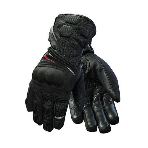 Rjays Booster Mens Motorcycle Road Gloves - Black