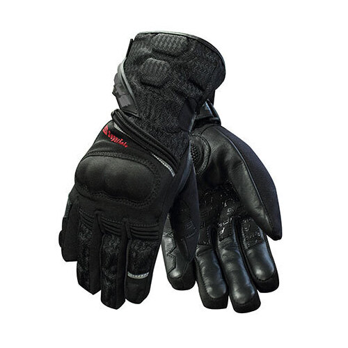 Rjays Booster Mens Motorcycle Road Gloves - Black 3XL