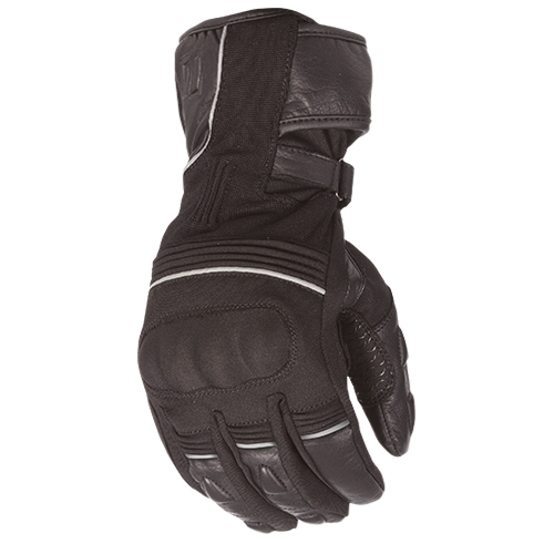 Motodry Men's Everest Lea Textile Winter Motorcycle Gloves - Black